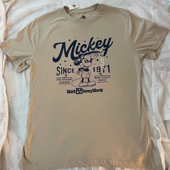 Disney Tops - Disney Beige Mickey Mouse Tee